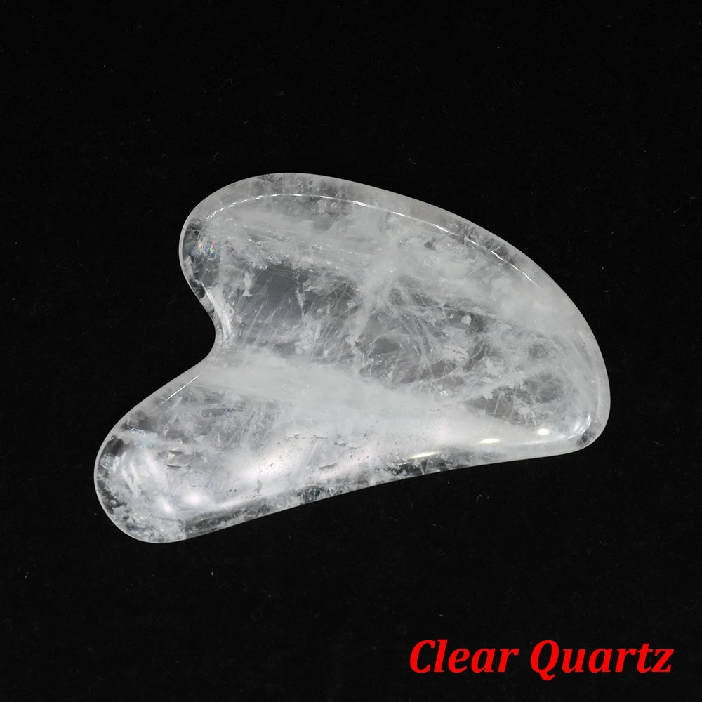 Rose Quartz Gua Sha Stone Set