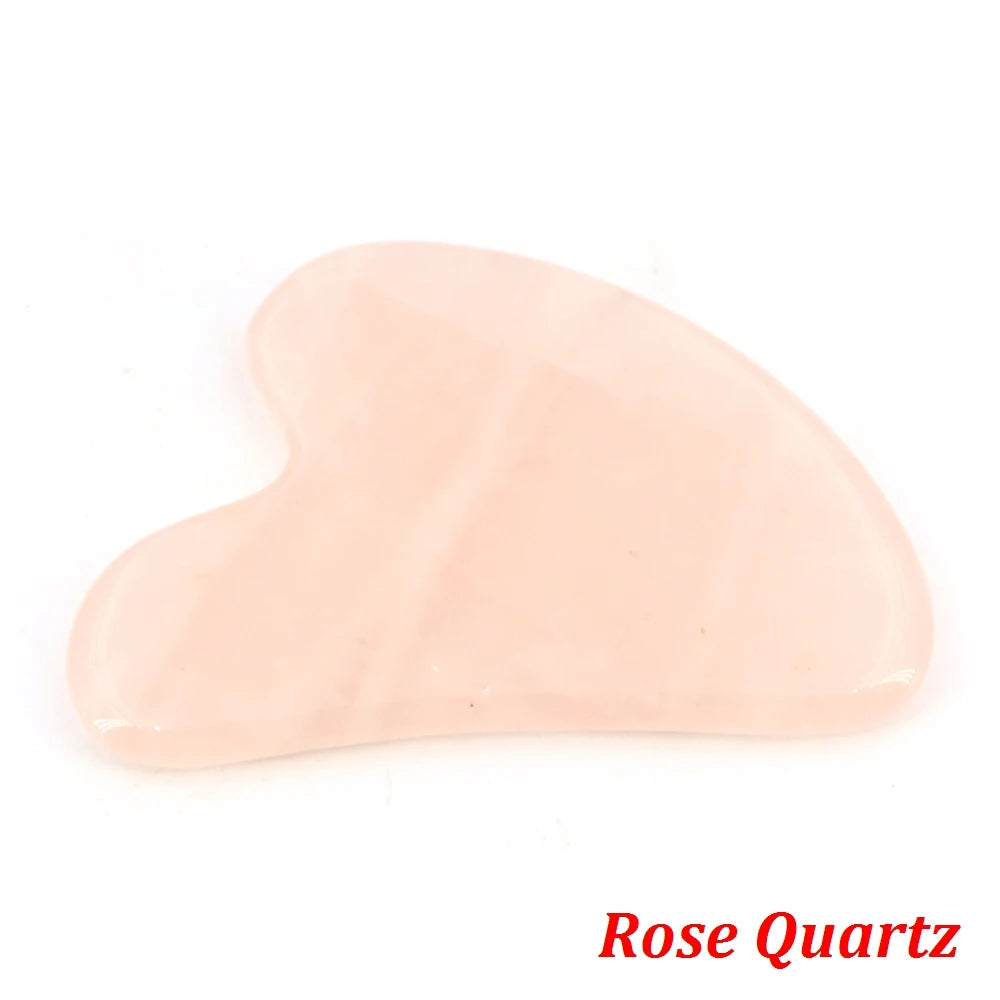 Rose Quartz Gua Sha Stone Set
